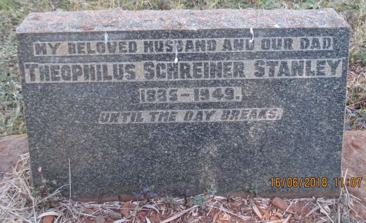 STANLEY Theophilus Schreiner 1885-1949