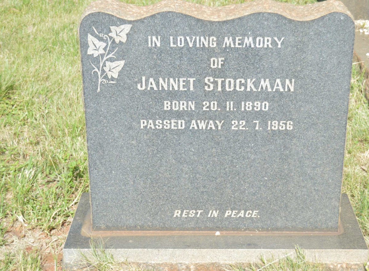 STOCKMAN Jannet 1890-1956