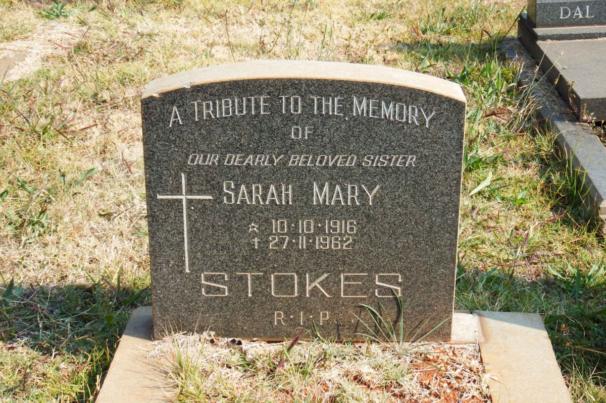 STOKES Sarah Mary 1916-1962