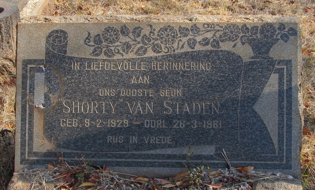 STADEN Shorty, van 1929-1961