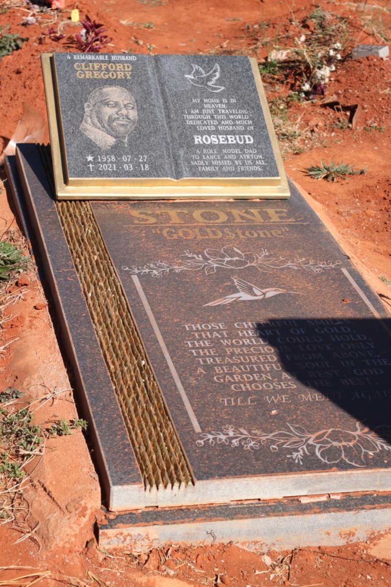 STONE Clifford Gregory 1958-2021