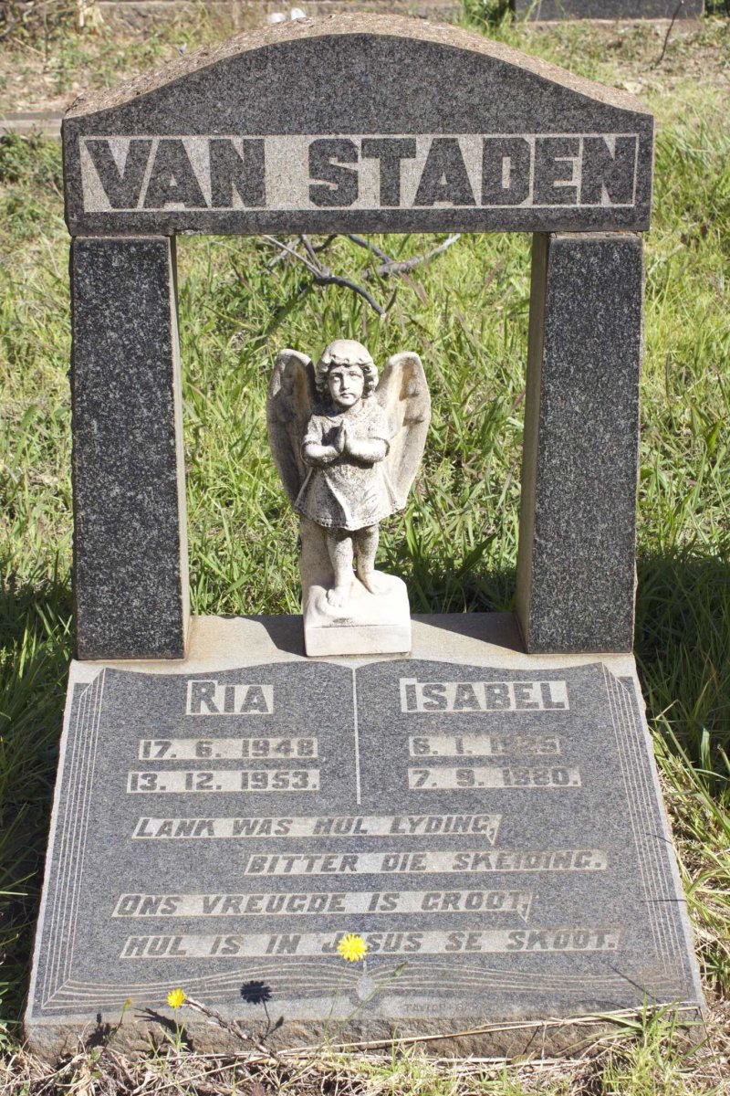 STADEN Isabel, van 1925-1980 :: VAN STADEN Ria 1948-1953