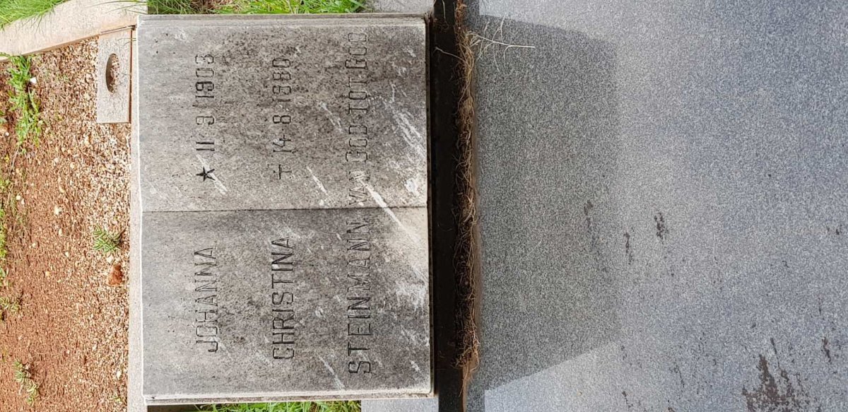 STEINMANN Johanna Christina 1903-1980