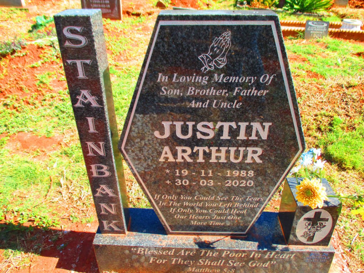 STAINBANK Justin Arthur 1988-2020
