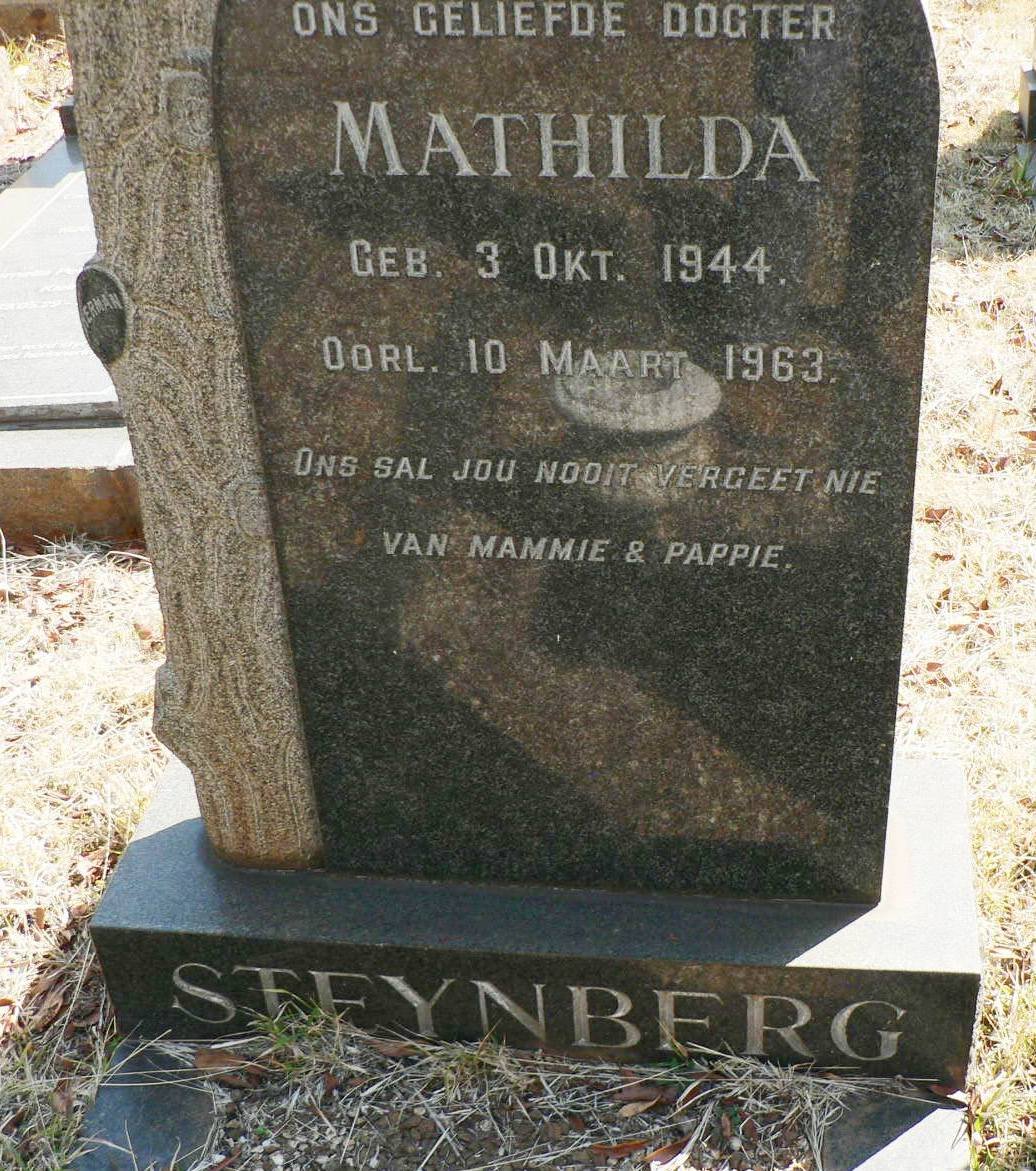 STEYNBERG Mathilda 1944-1963