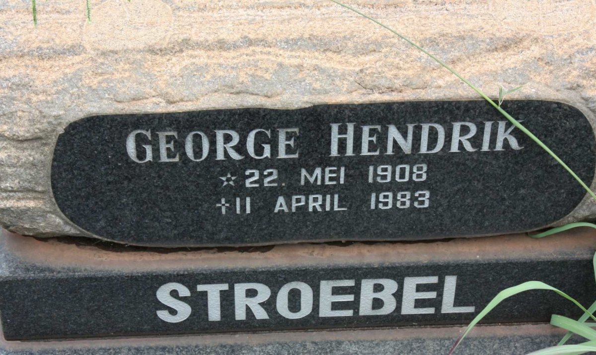 STROEBEL George Hendrik 1908-1983