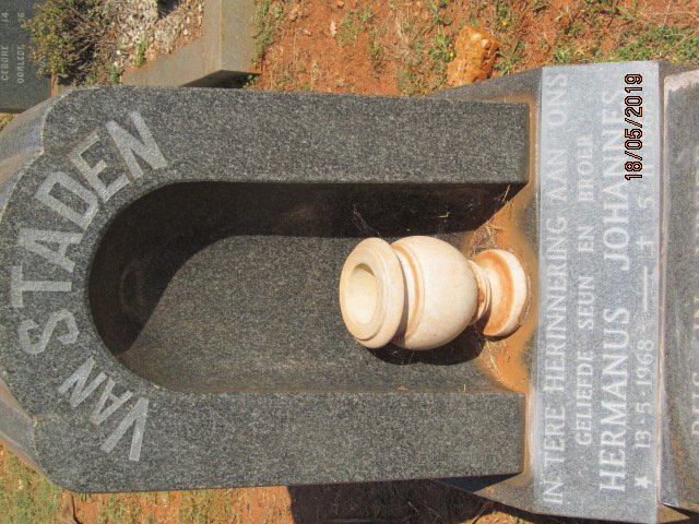 STADEN Hermanus Johannes, van 1968-1968