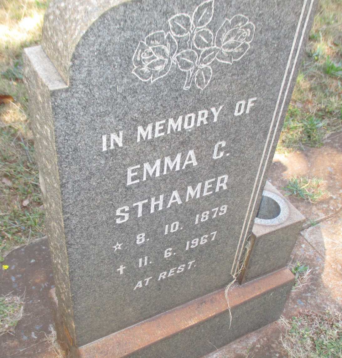 STHAMER Emma C. 1879-1967