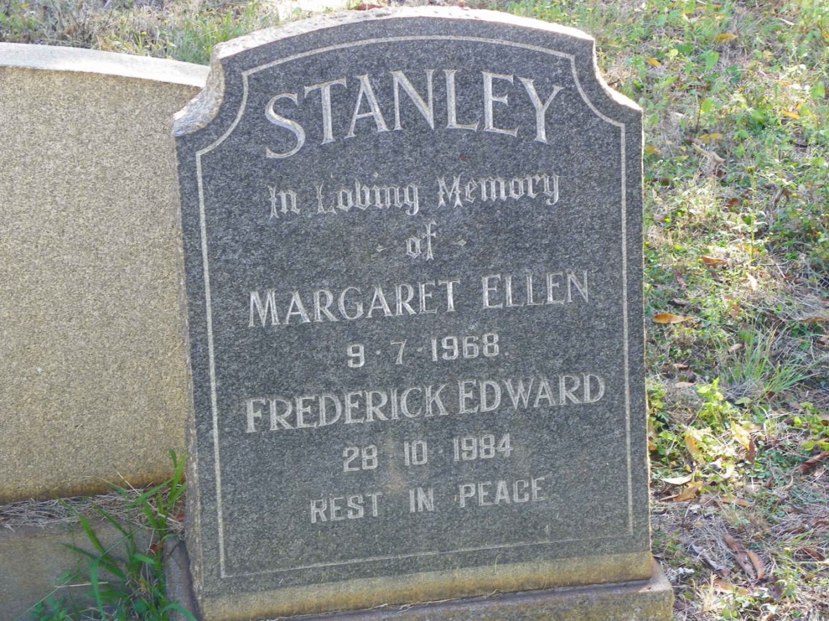 STANLEY Frederick Edward -1984 &amp; Margaret Ellen -1968