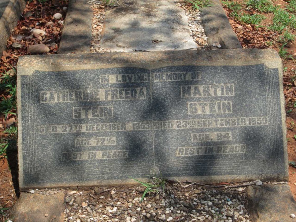 STEIN Martin -1959 &amp; Catherine Freeda -1953