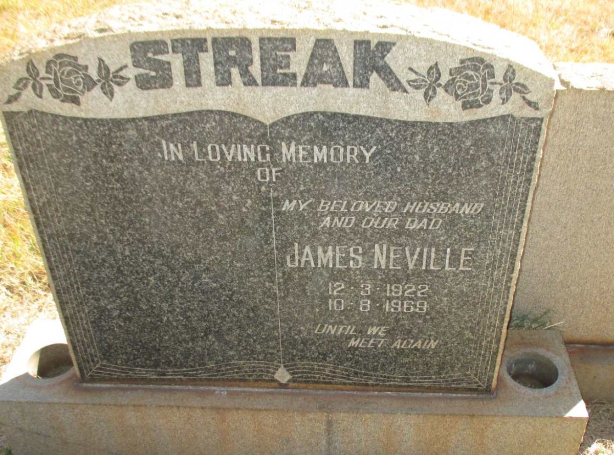 STREAK James Neville 1922-1969