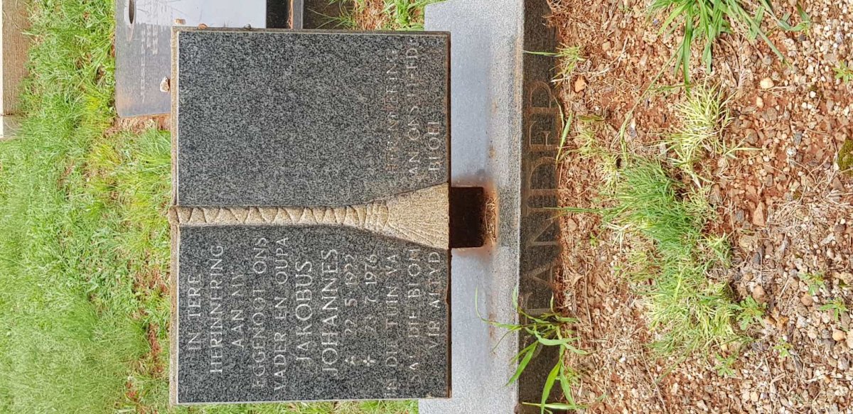 STANDER Jakobus Johannes 1922-1976