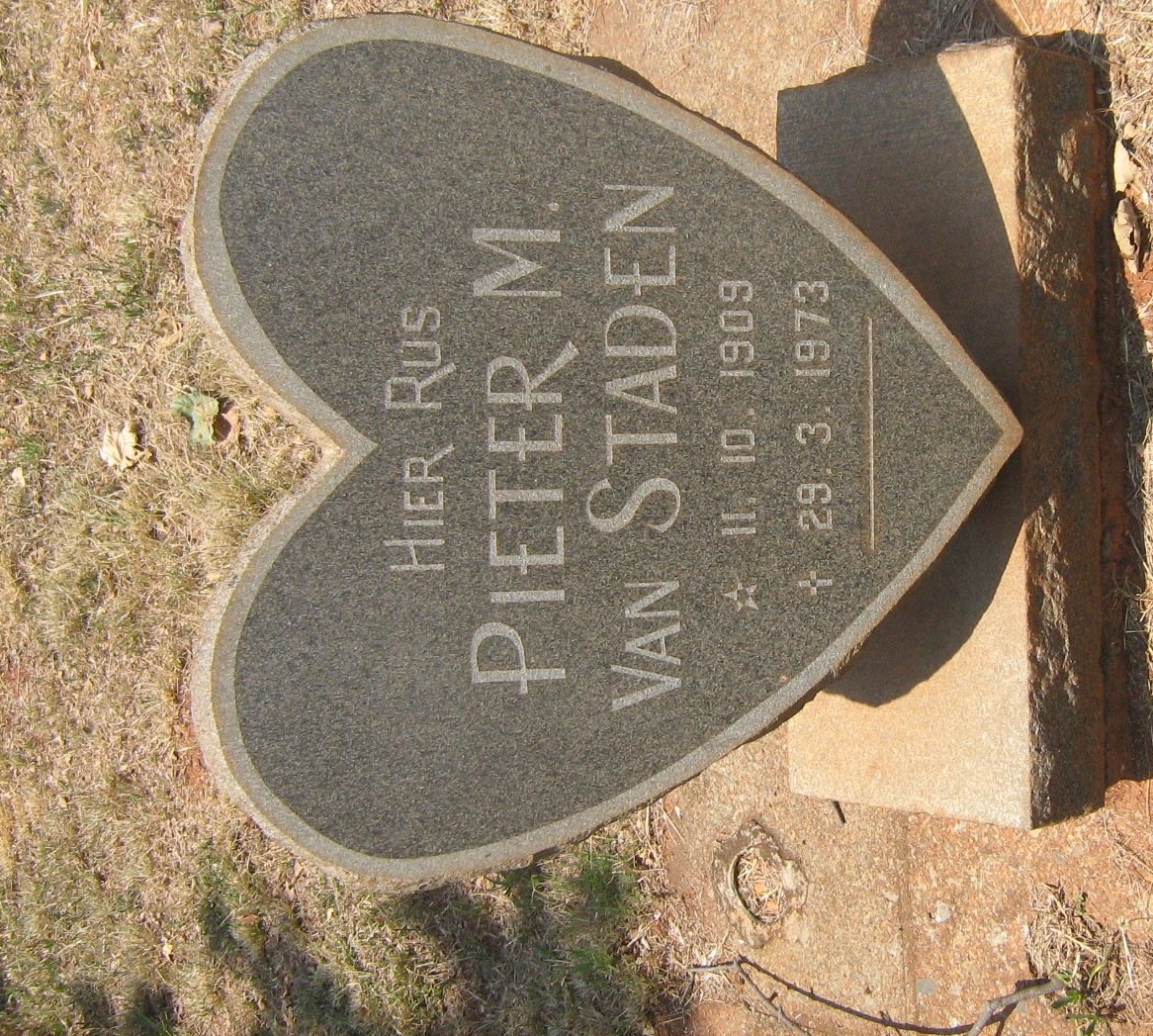 STADEN Pieter M., van 1909-1973