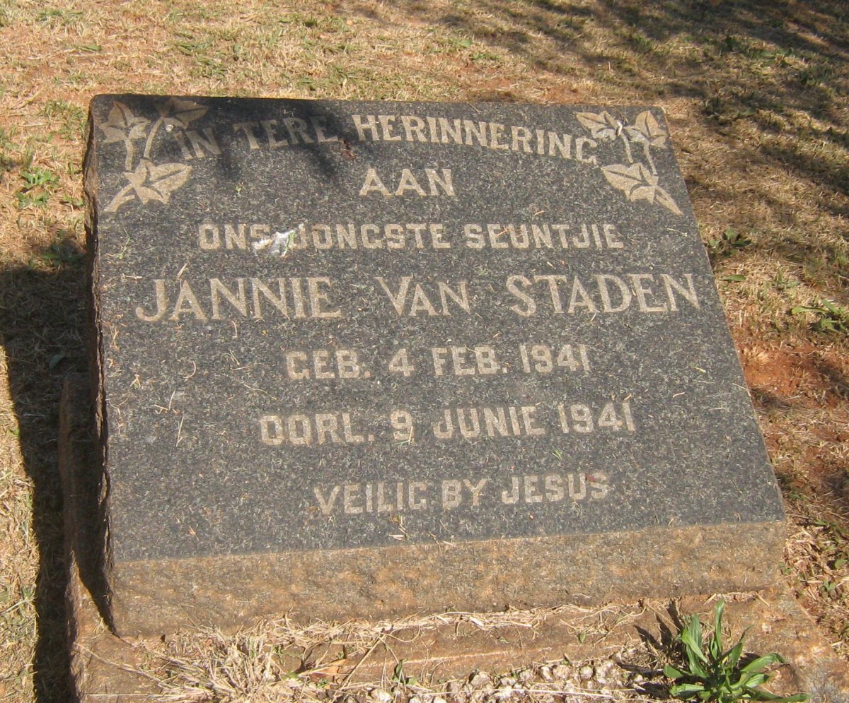 STADEN Jannie, van 1941-1941