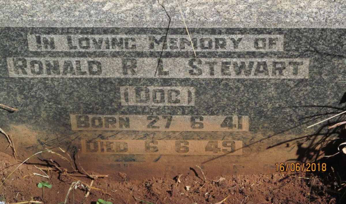 STEWART Ronald R.L. 1941-1949