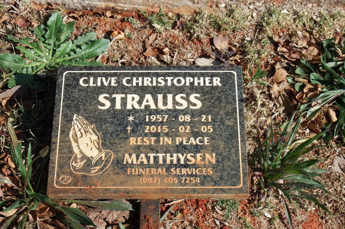 STRAUSS Clive Christopher 1957-2015