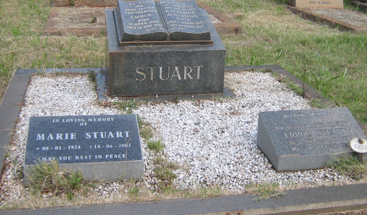 STUART Errol 1890-1975 &amp; Katherina Adrianna 1892-1955 :: STUART Errol 1922-1978 &amp; Marie 1924-2003