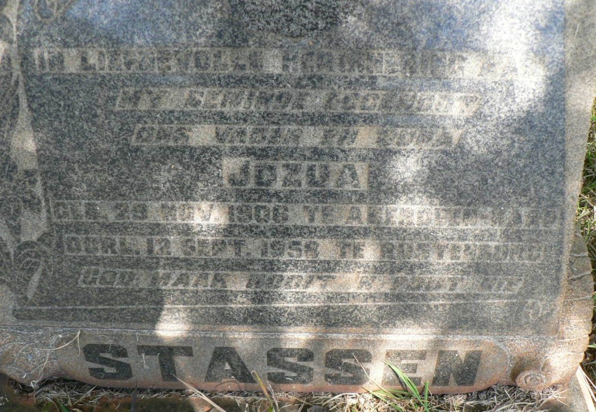 STASSEN Jozua 1906-1958