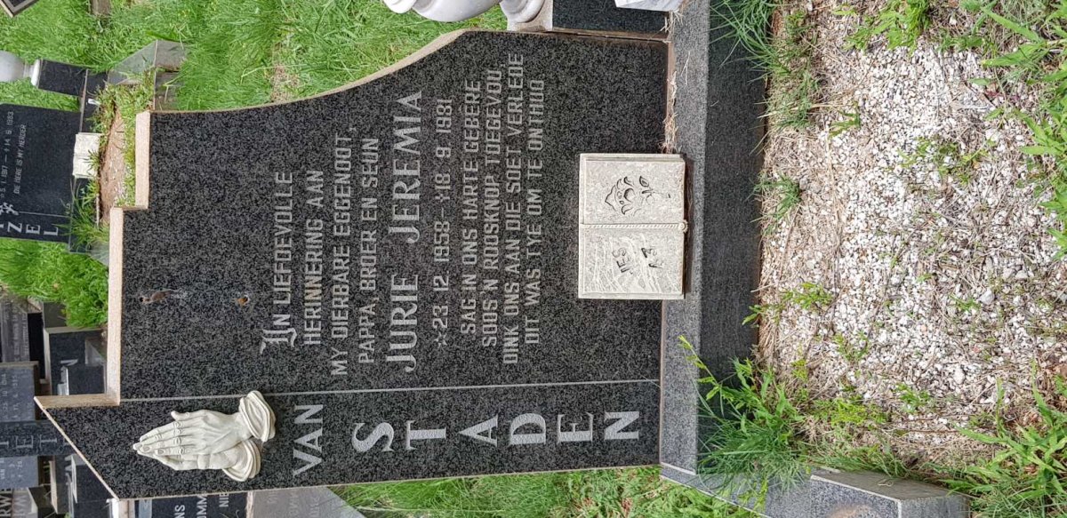STADEN Jurie Jeremia, van 1958-1981