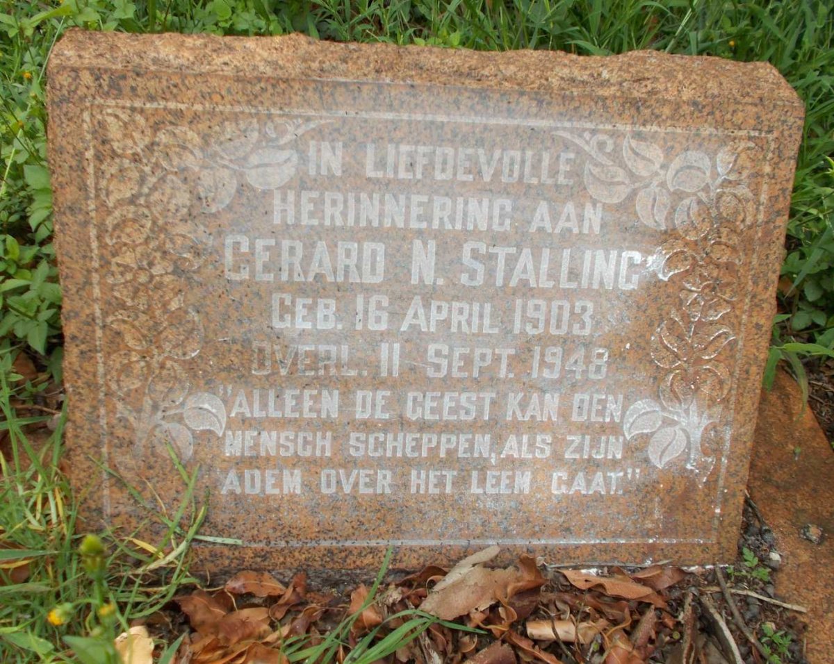 STALLING Gerard N. 1903-1948