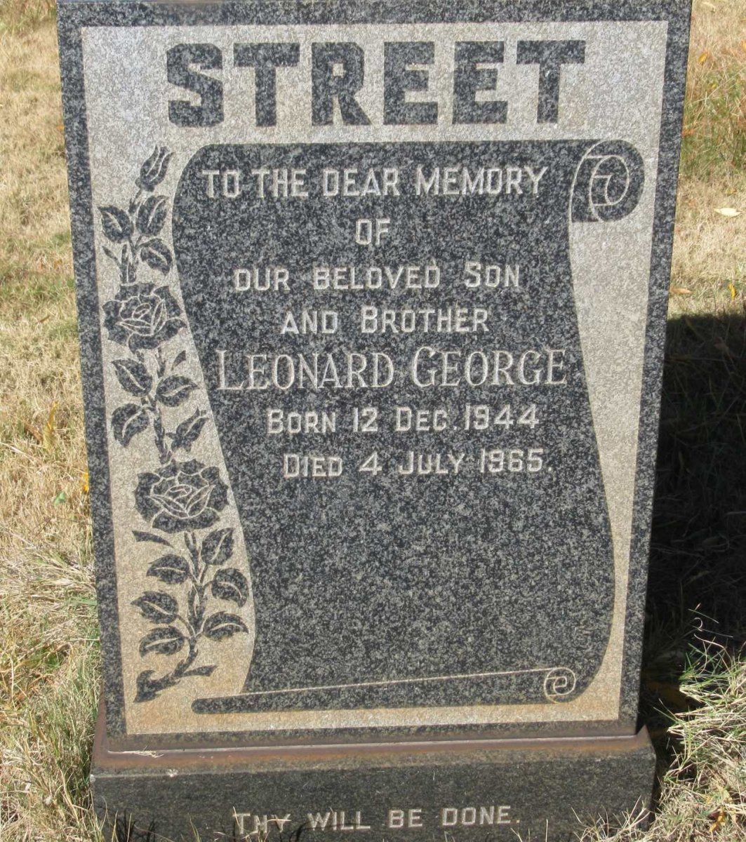 STREET Leonard George 1944-1965