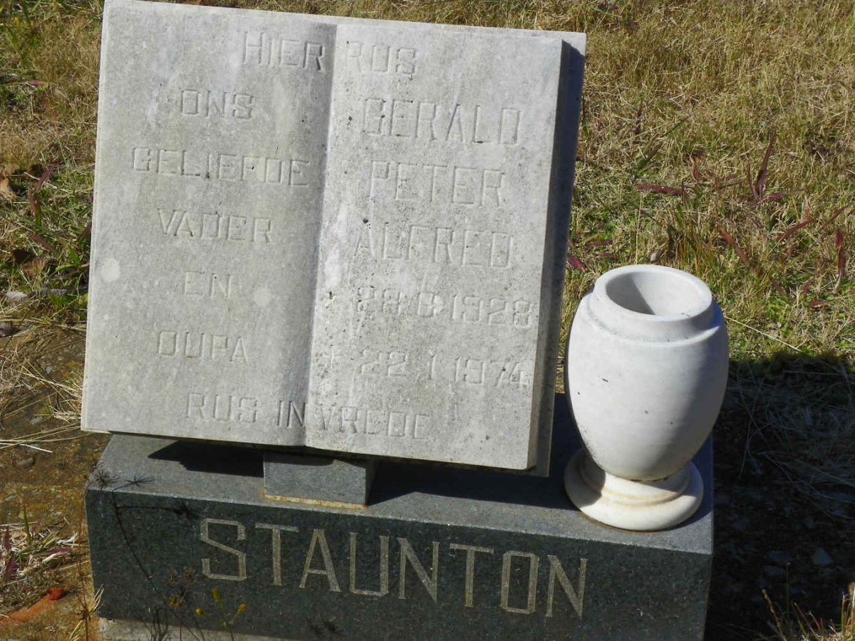 STAUNTON Gerald Peter Alfred 1928-1974