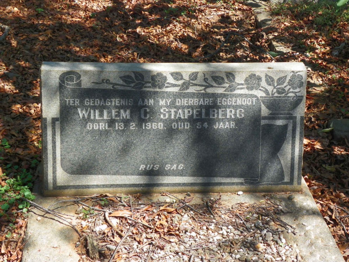STAPELBERG Willem C. -1960
