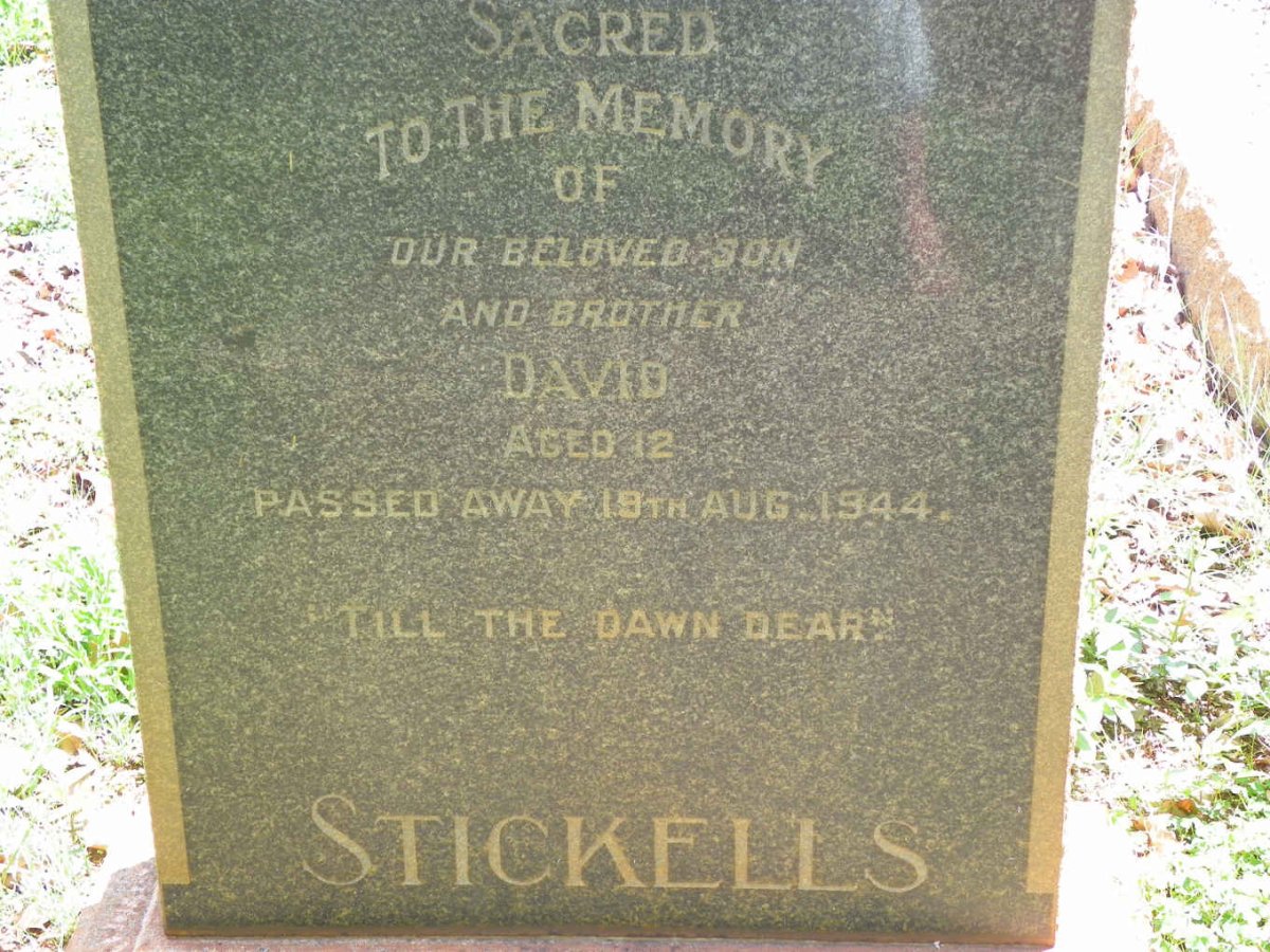 STICKELLS David -1944