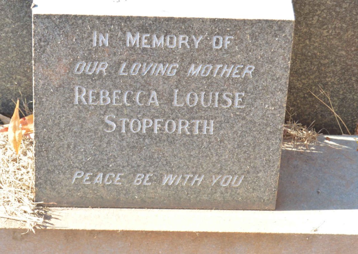 STOPFORTH Rebecca Louise