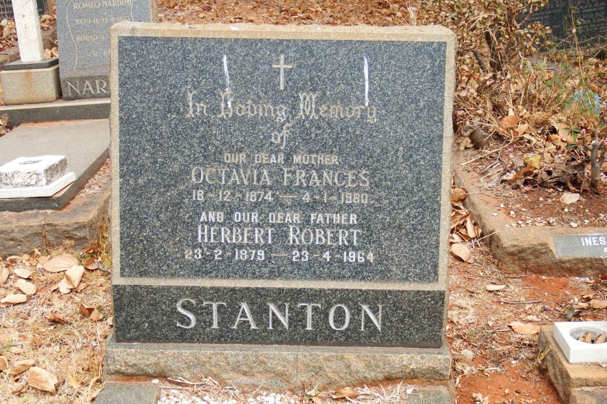 STANTON Herbert Robert 1879-1964 &amp; Octavia Frances 1874-1960