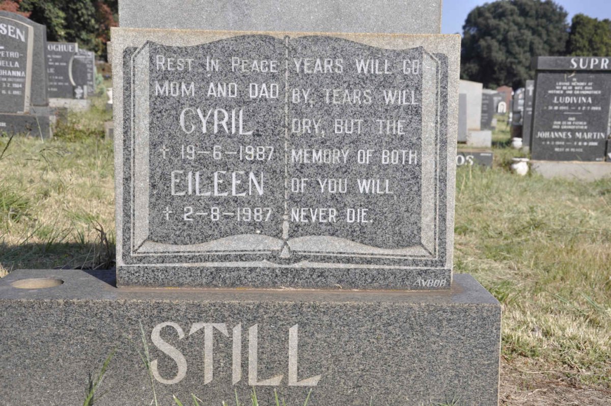 STILL Cyril -1987 &amp; Eileen -1987