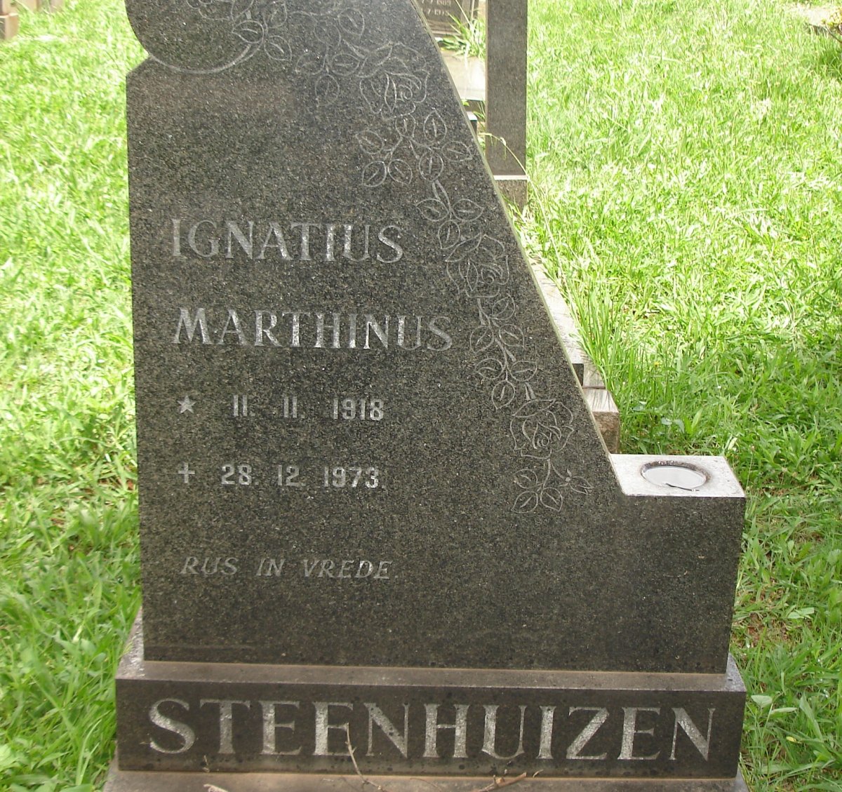 STEENHUIZEN Ignatius Marthinus 1918-1973