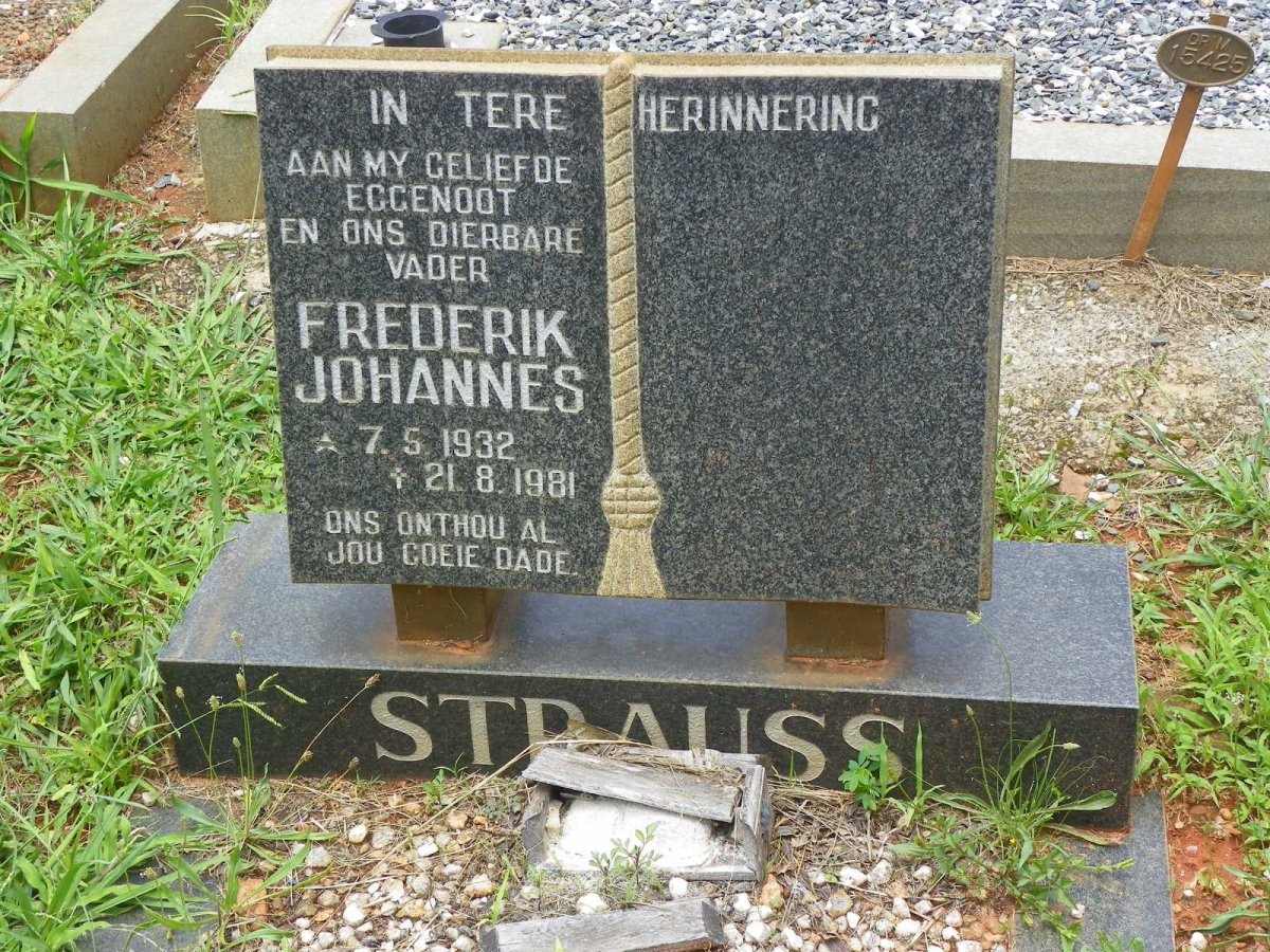STRAUSS Frederik Johannes 1932-1981