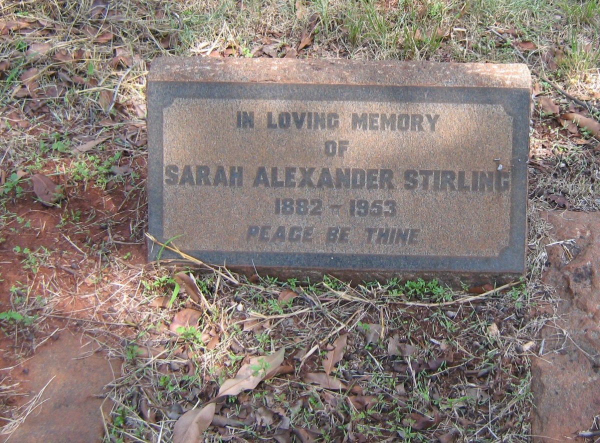 STIRLING Sarah Alexander 1882-1953