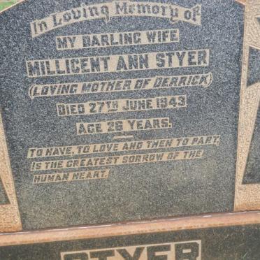 STYER Millicent Ann -1943