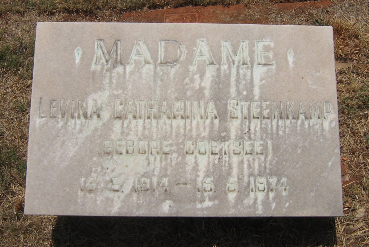 STEENKAMP Levina Catharina nee COETSEE 1914-1974