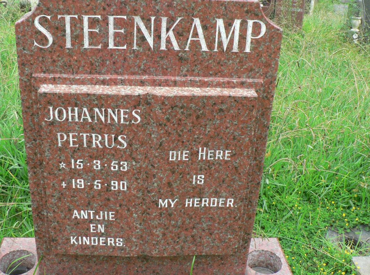 STEENKAMP Johannes Petrus 1953-1990