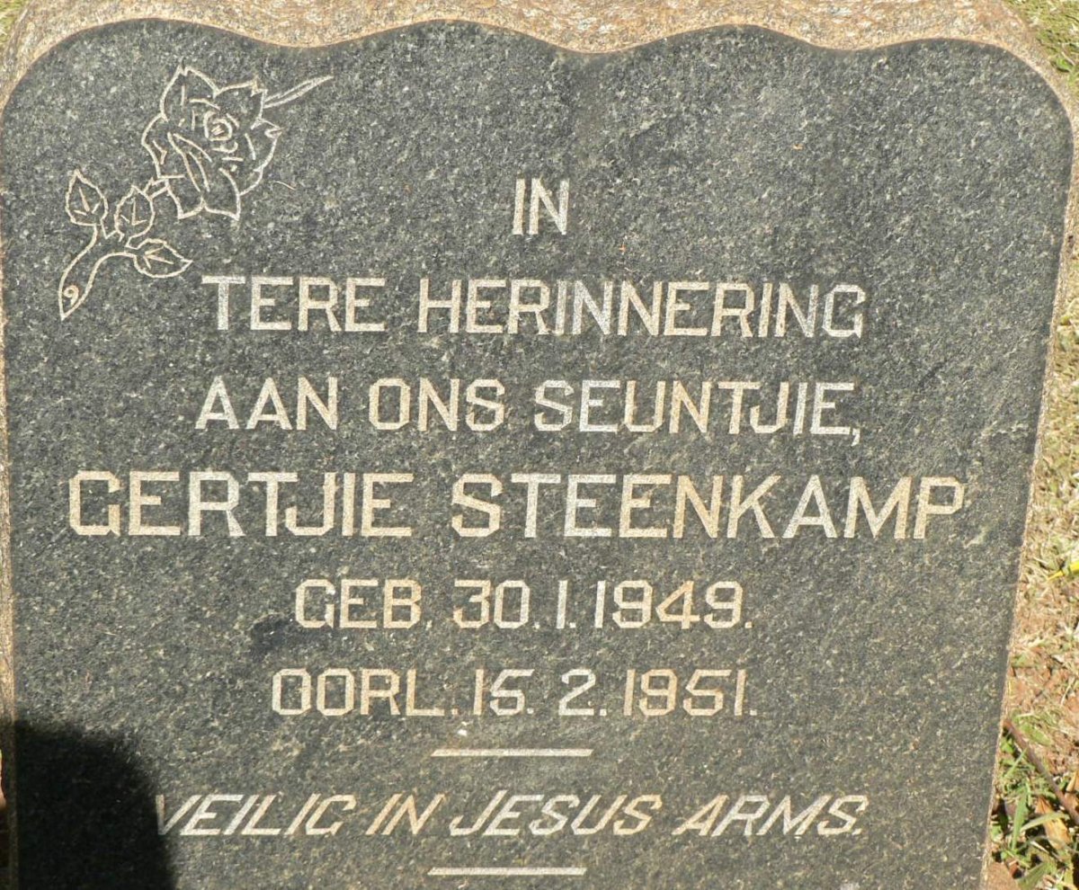 STEENKAMP Gertjie 1949-1951