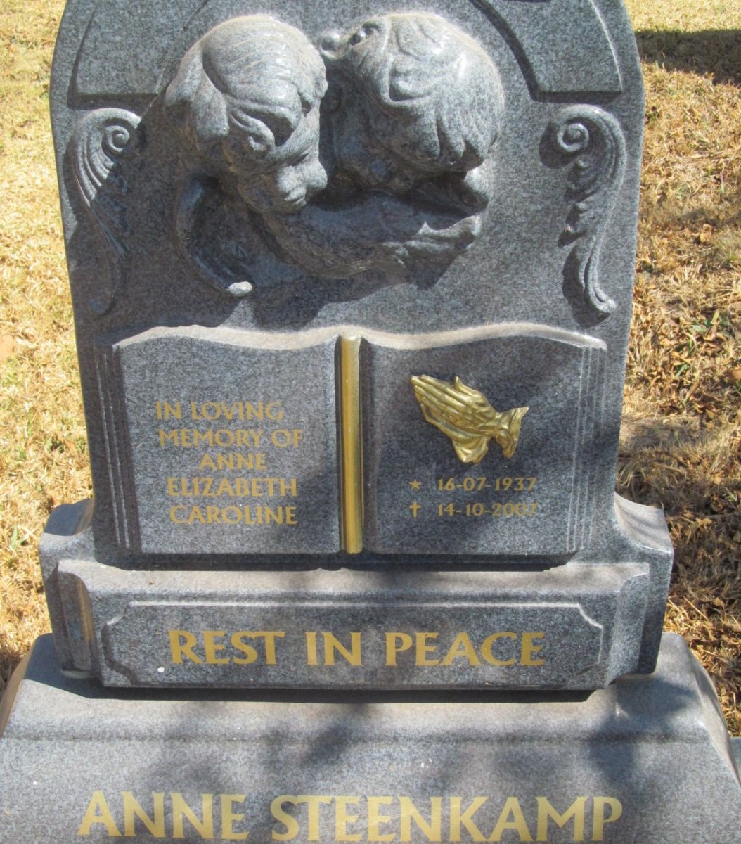 STEENKAMP Anne Elizabeth Caroline 1937-2007