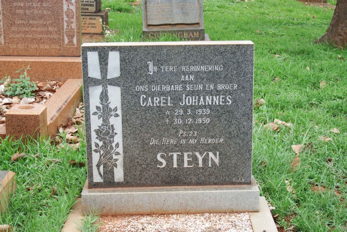 STEYN Carel Johannes 1939-1950