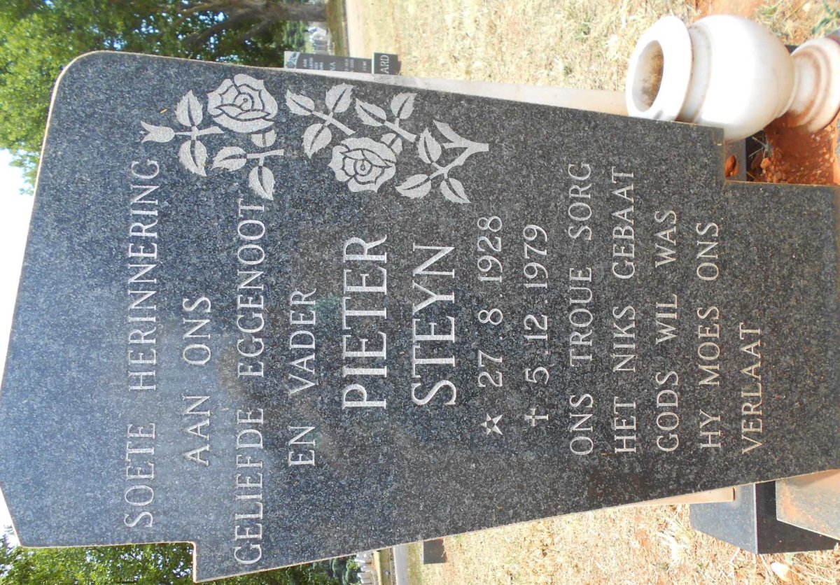 STEYN Pieter 1928-1979