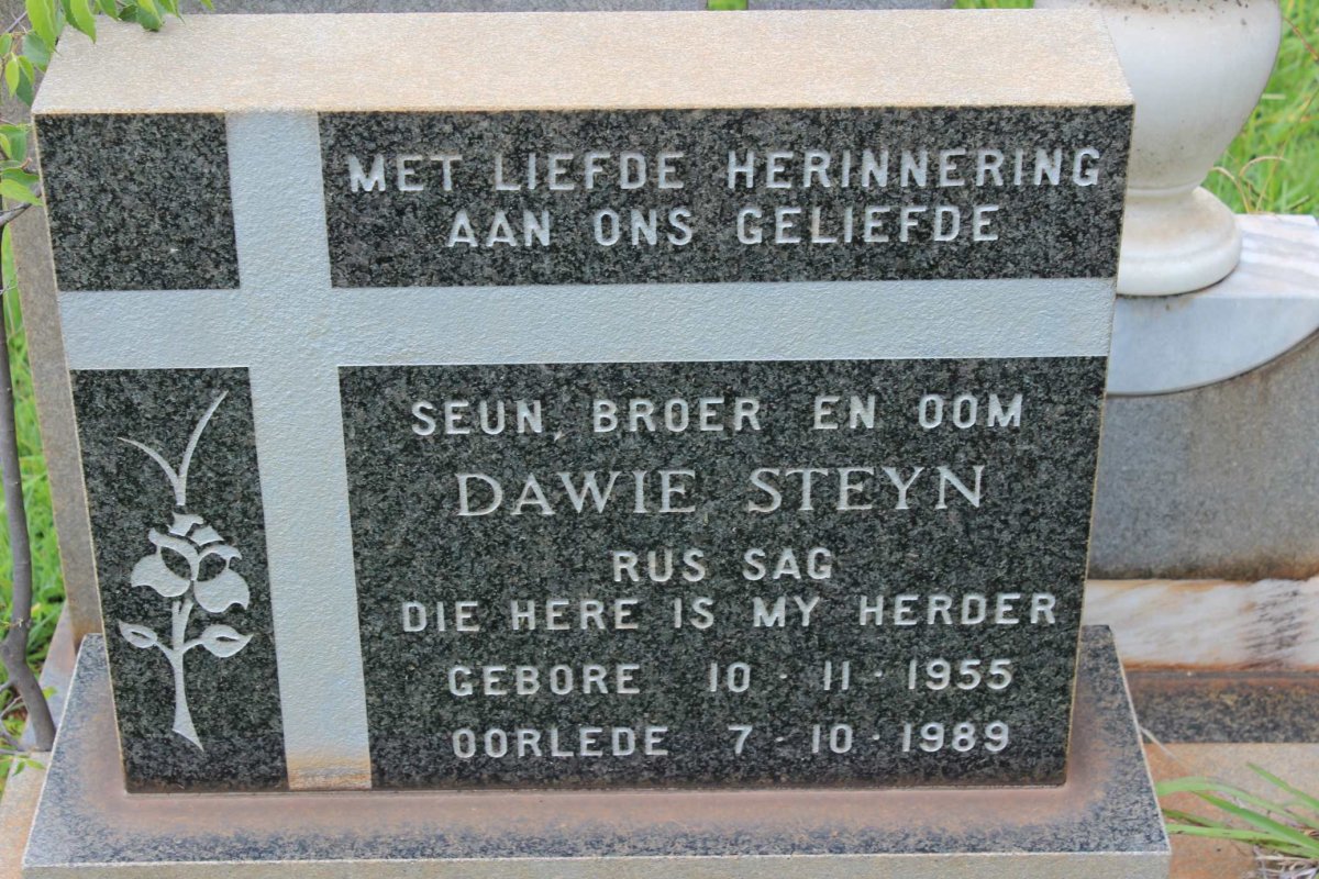 STEYN Dawie 1955-1989