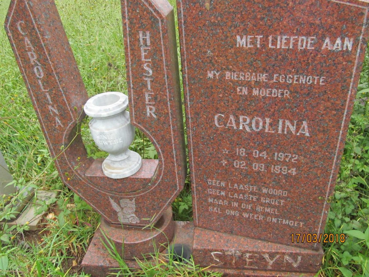 STEYN Carolina Hester 1972-1994