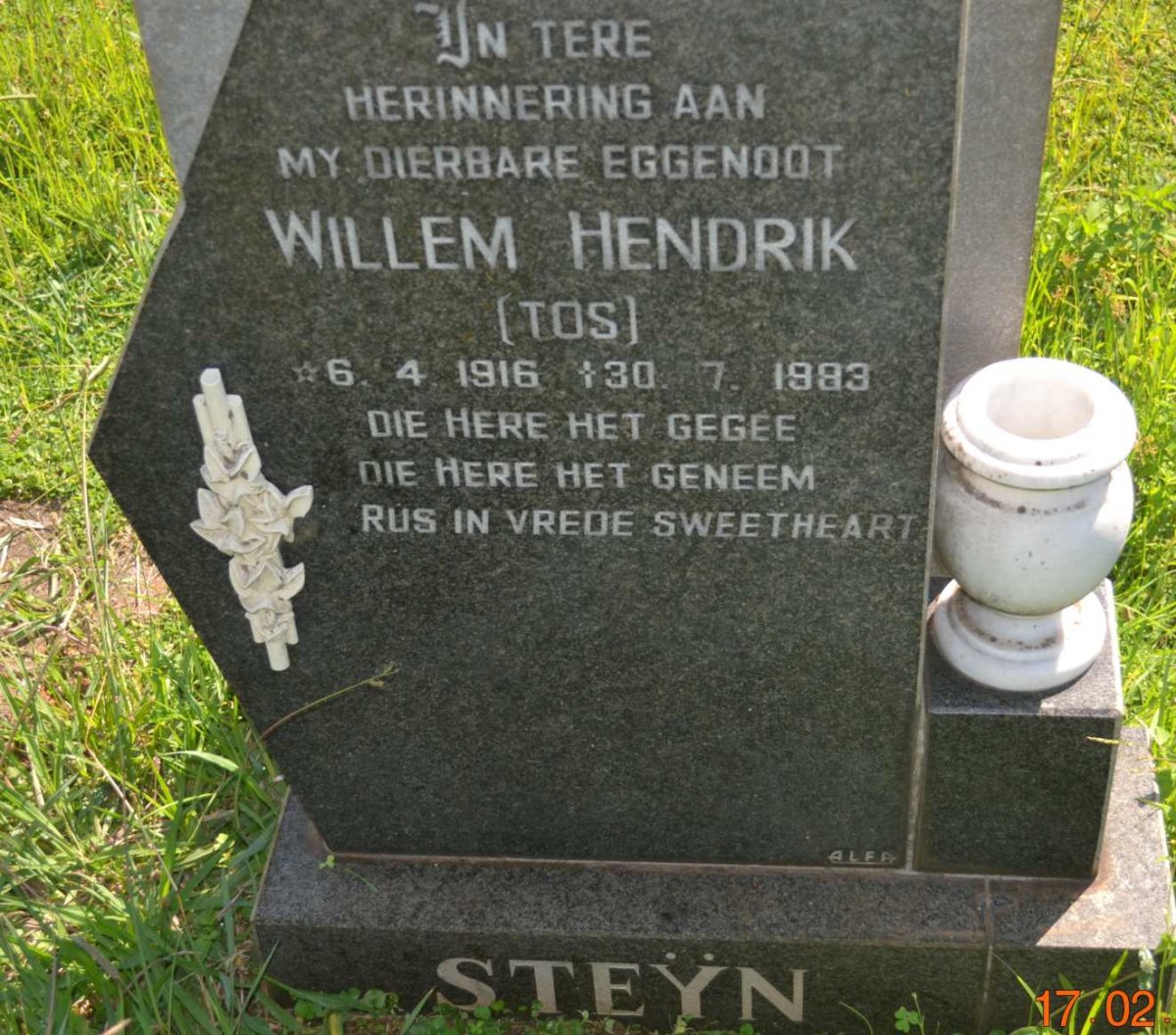 STEYN Willem Hendrik 1916-1983