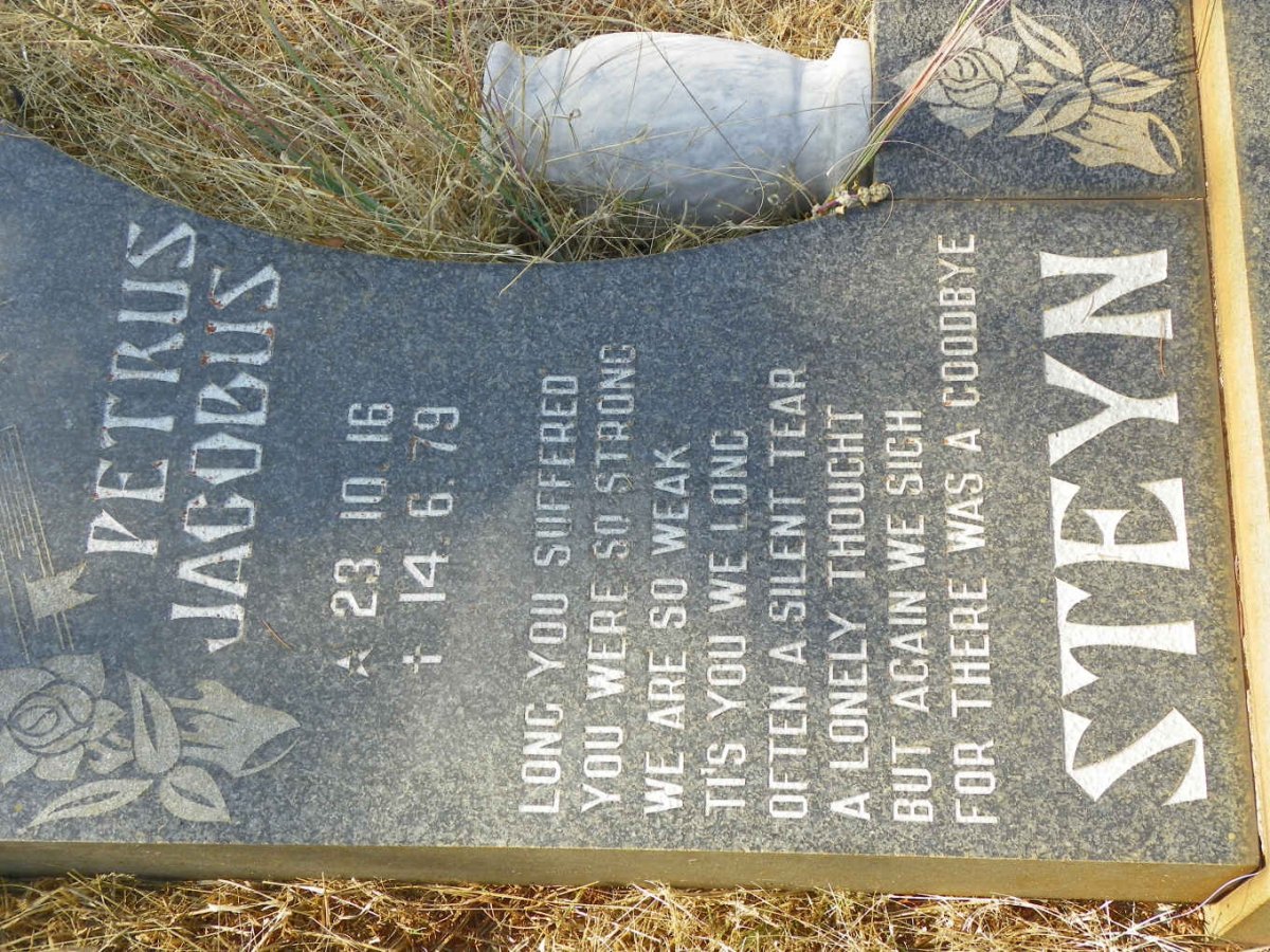 STEYN Petrus Jacobus 1916-1979