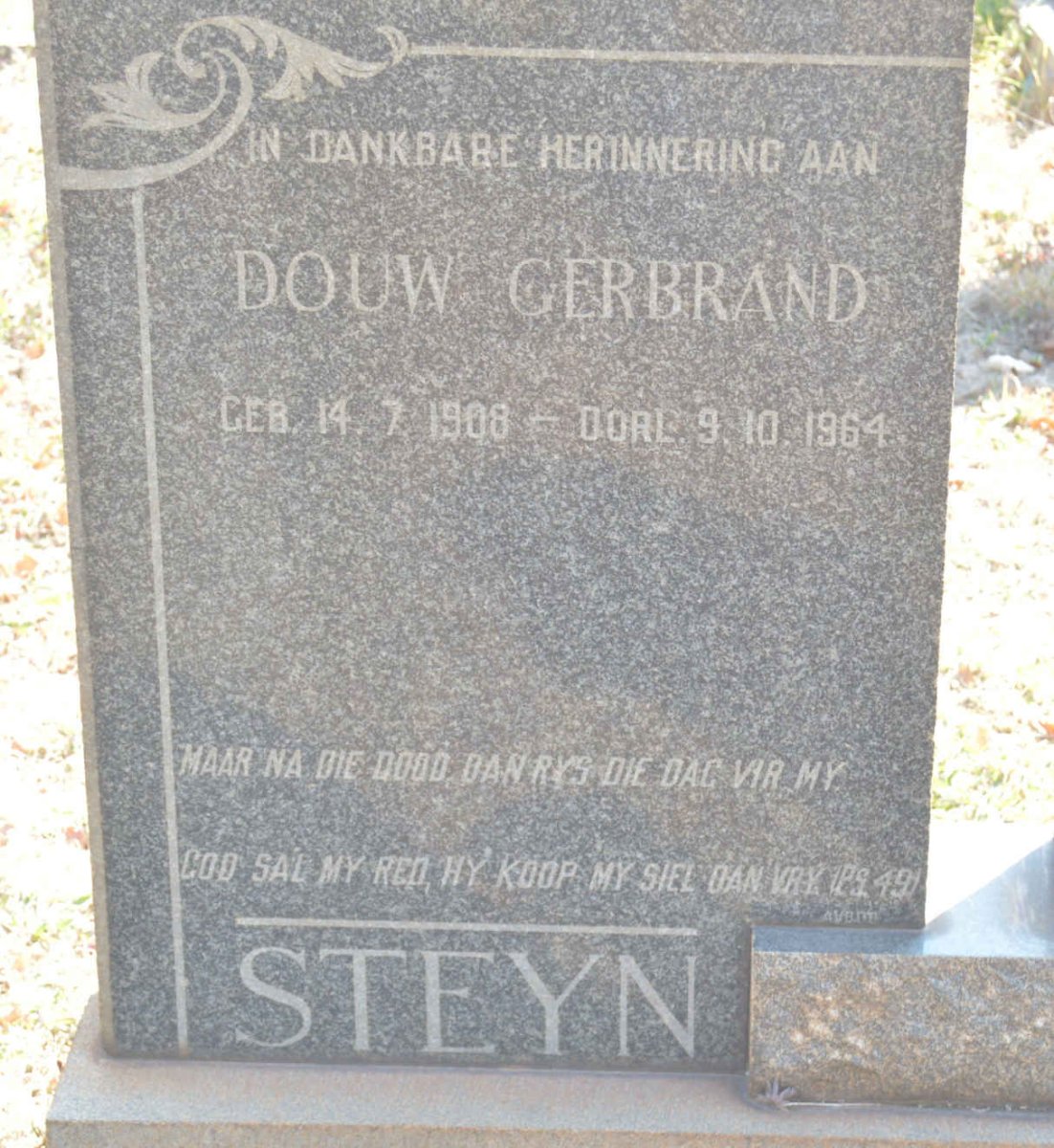 STEYN Douw Gerbrand 1908-1964