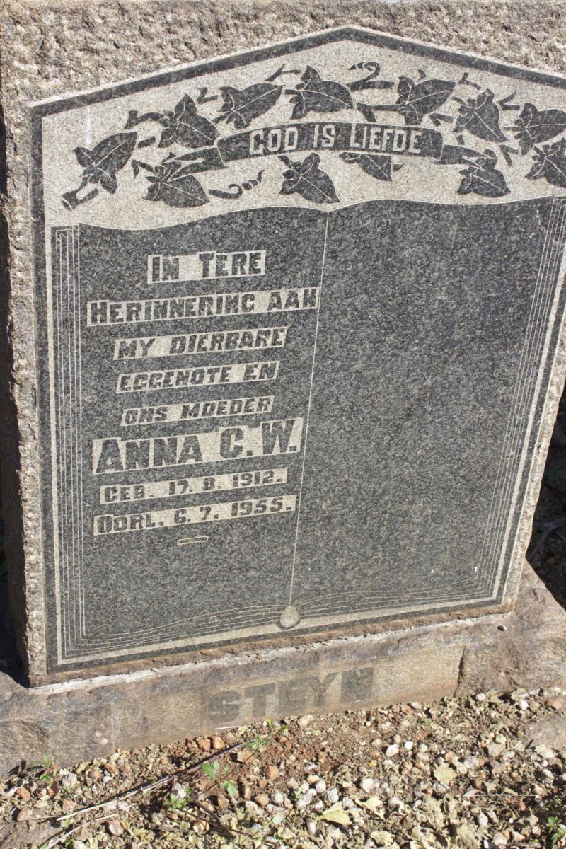 STEYN Anna C.W. 1912-1955