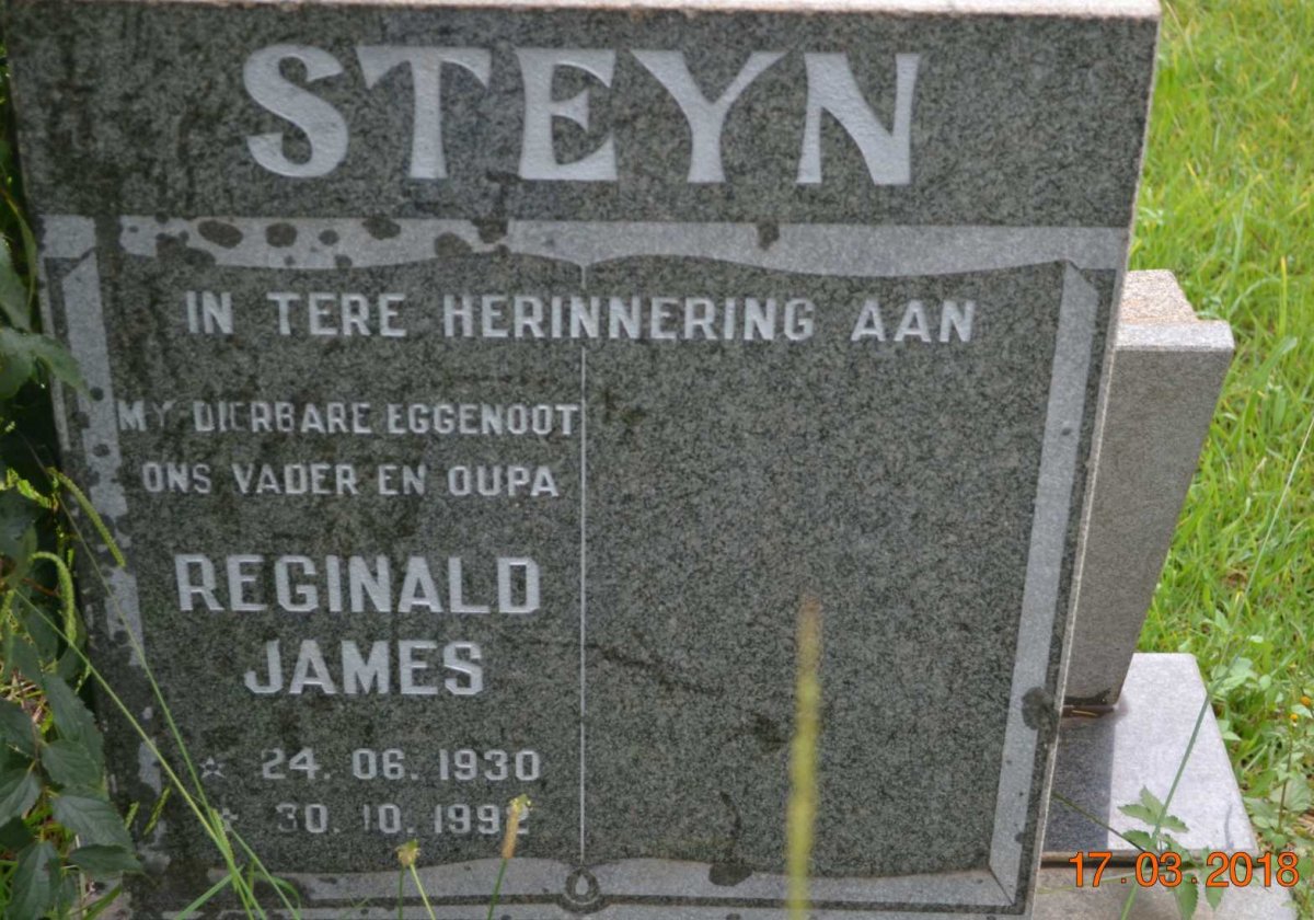 STEYN Reginald James 1930-1992