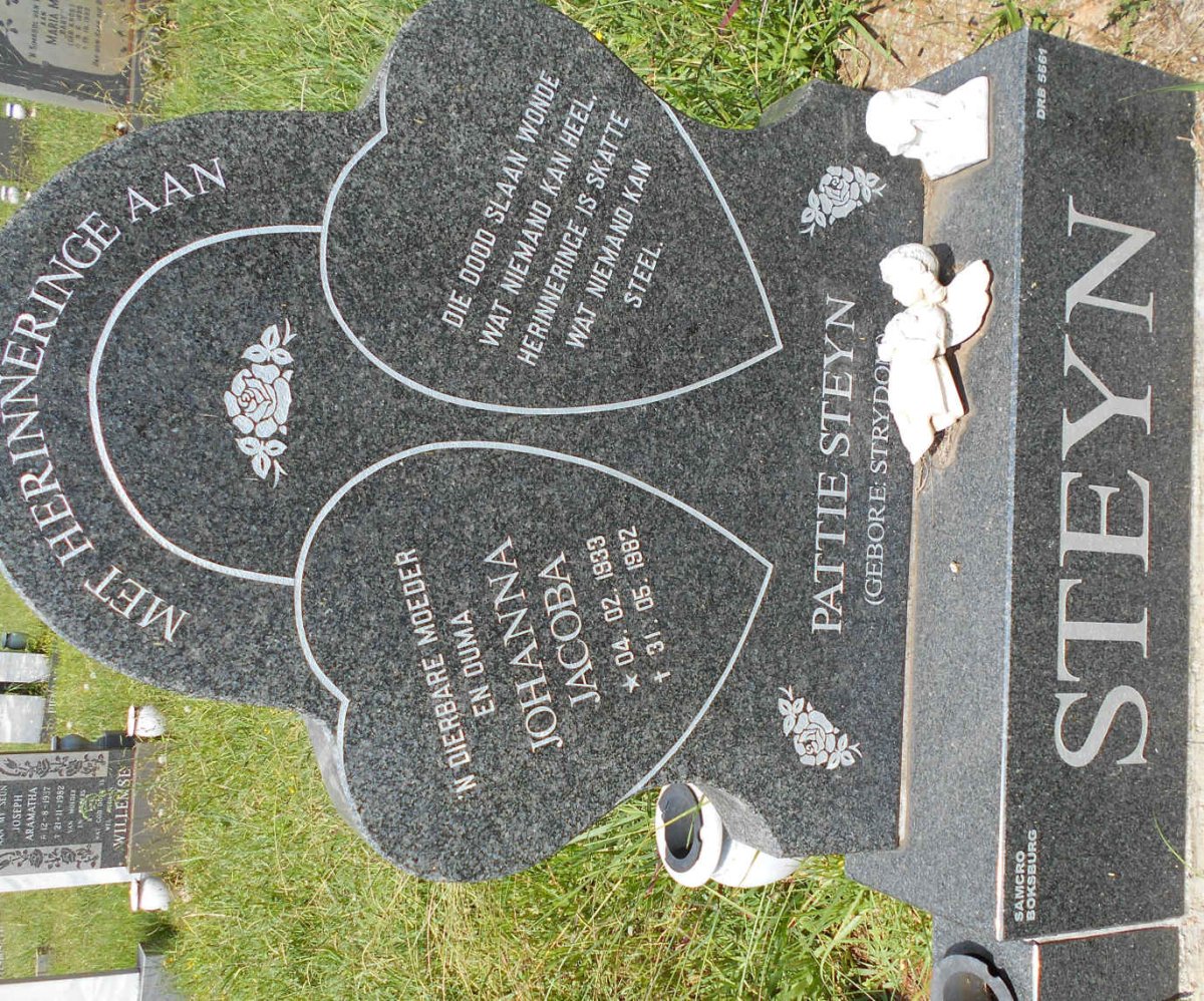 STEYN Johanna Jacoba nee STRYDOM 1933-1982