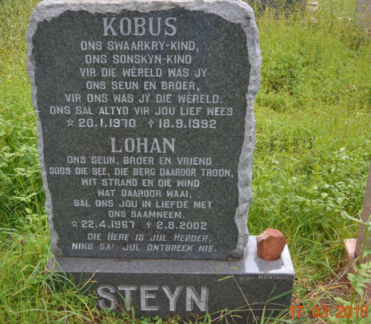STEYN Lohan 1967-2002 :: STEYN Kobus 1970-1992